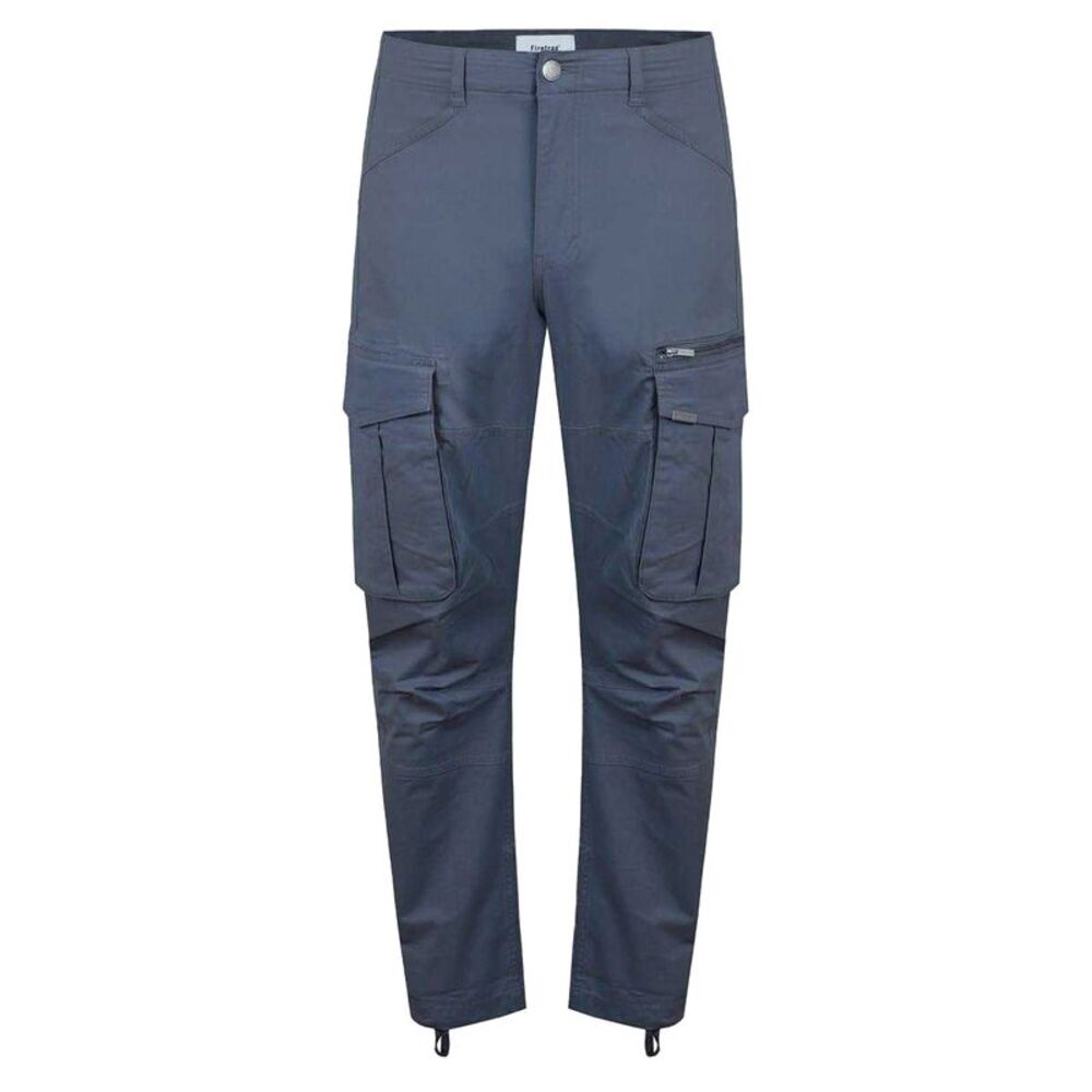 Firetrap Mens Cotton Blend Cargo Pants / Carbon Grey